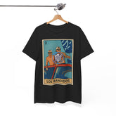 Kike and Banda Los Bandidos Loteria Card Tee Shirt - Unisex Heavy Cotton Casual Fit